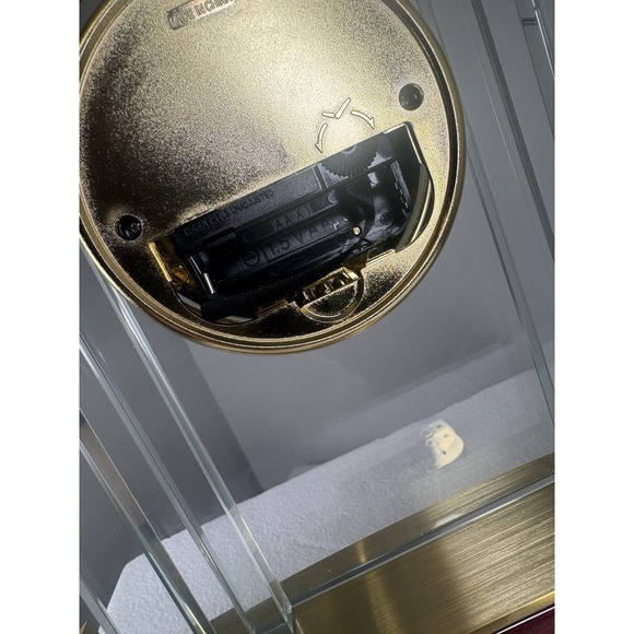 Vintage Danbury Mint Clock Glass Mantle/ Desk Clock Mid Century Modern Replica - Picture 6 of 8